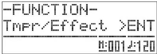 -FUNCTION- Tmpr/Effect >ENT 0:001≤120