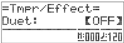=TMPR/Effect= Duet! [OFF] ----------------------------- 0:0002:120
