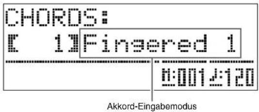 CHORDS: F 1]Fingered 1 0:0012:120 Akkord-Eingabemodus