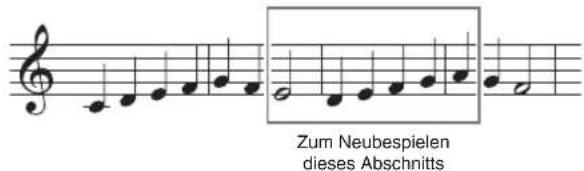 Zum Neubespielen dieses Abschnitts
