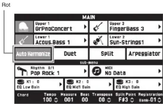 CASIO Privia PX-560 - Hinzufügen einer Harmonie zu Melodienoten (Automatische Harmonisierung) - 1