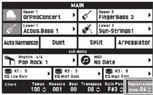 CASIO Privia PX-560 - Ein registriertes Setup abrufen - 2