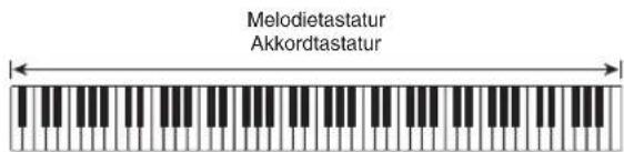 Melodietastatur Akkordtastatur