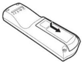 CANON REALiS WUX500 - ■Installing Remote Control Batteries - 1