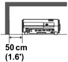 50 cm (1.6')