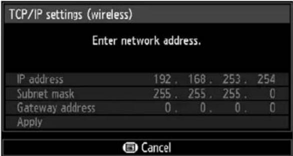 CANON REALiS WUX500 - Detailed settings (wireless) - 4