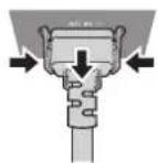 PANASONIC PT-DZ870U - Removing the power cord - 1