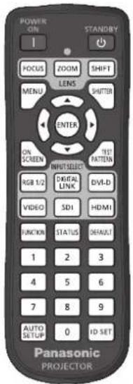 PANASONIC PT-DZ870U - Operating with the remote control - 1