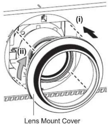 PANASONIC PT-DZ870U - Attaching the projection lens - 3