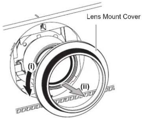 PANASONIC PT-DZ870U - Removing the projection lens - 1