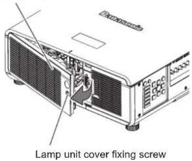 PANASONIC PT-DZ870U - Removing the air filter - 1