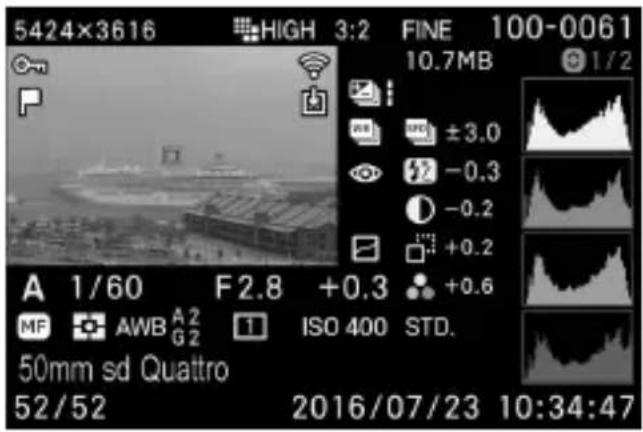 5424×3616 HIGH 3:2 FINE 100-0061 10.7MB ±3.0 -0.3 -0.2 +0.2 A 1/60 F2.8 +0.3 +0.6 MF AWB A2 ISO 400 STD. 50mm sd Quattro 52/52 2016/07/23 10:34:47