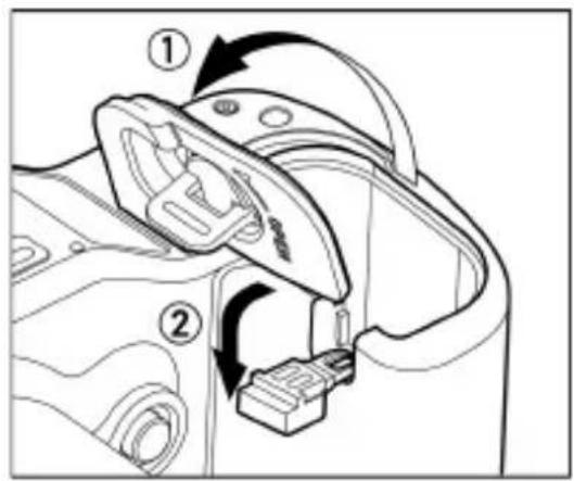 Technical diagram showing mechanical assembly steps with numbered annotations