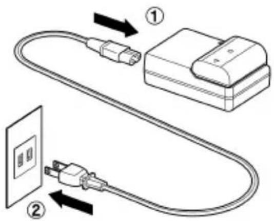 Diagram showing two connected electrical cable connections with labeled parts and directional arrows indicating connection points.