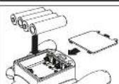 Blade Inductrix RTF - Install the Transmitter Batteries (RTF) - 1