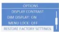 ELECTRO-VOICE ETX-10P - Menü RESET FACTORY SETTINGS - 1