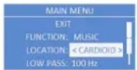 ELECTRO-VOICE ETX-10P - Menü LOCATION - 1