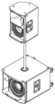 ELECTRO-VOICE ETX-10P - So befestigen Sie eine Lautsprecherbox auf einem Stativ: - 2