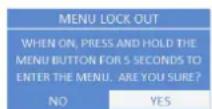 ELECTRO-VOICE ETX-10P - Menü MENU LOCK - 2