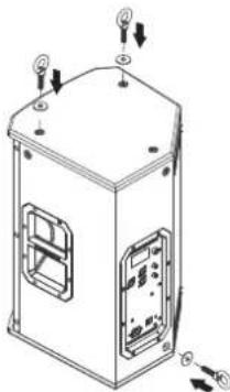 ELECTRO-VOICE ETX-10P - Befestigung der Ösenschrauben - 2