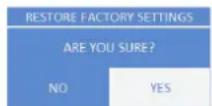 ELECTRO-VOICE ETX-10P - Menü RESET FACTORY SETTINGS - 2
