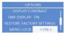 ELECTRO-VOICE ETX-10P - Menü MENU LOCK - 1