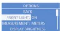 ELECTRO-VOICE ETX-10P - Menü FRONT LIGHT - 1