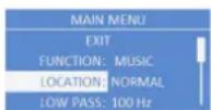 ELECTRO-VOICE ETX-10P - Menü FUNCTION - 1