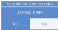 ELECTRO-VOICE ETX-10P - Menü RESET FACTORY SETTINGS - 1