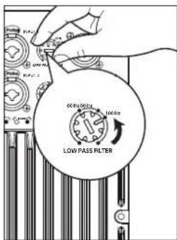 PRESONUS ULT18 - Einstellen des Tiefpassfilters - 4