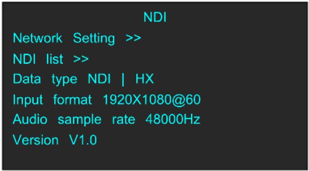 RGBlink M1 - NDI Input Setting - 1