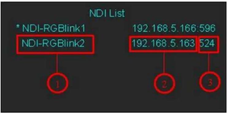 RGBlink M1 - NDI Input Setting - 3