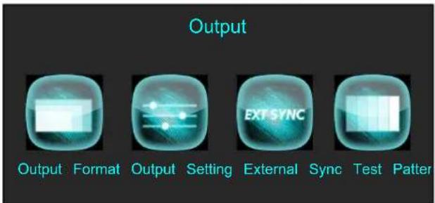 RGBlink M1 - Output Menu - 1