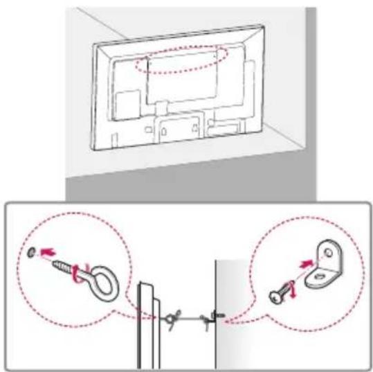 LG 49VM5C-A - Befestigen des Monitors an der Wand (optional) - 1