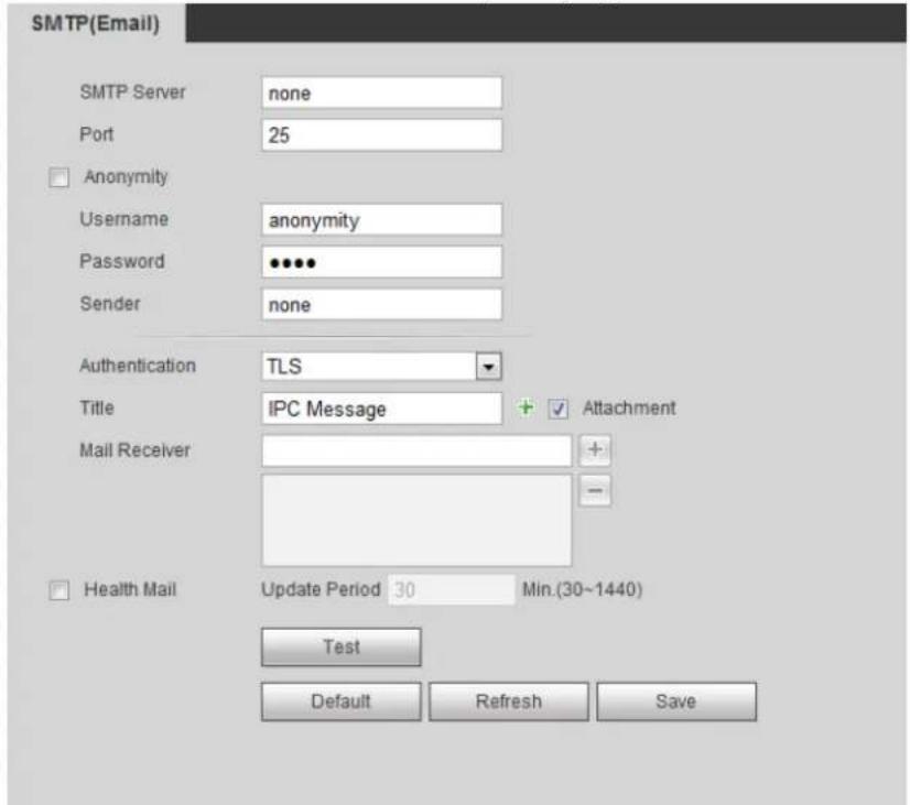 Dahua Technology IPC-HDW3541T-ZAS - SMTP (Email) - 1