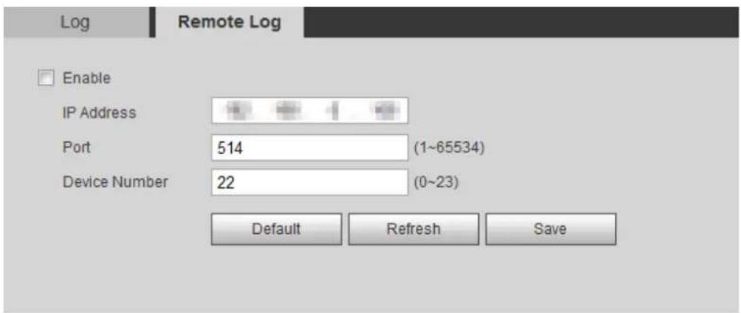 Dahua Technology IPC-HDW3541T-ZAS - Remote Log - 1