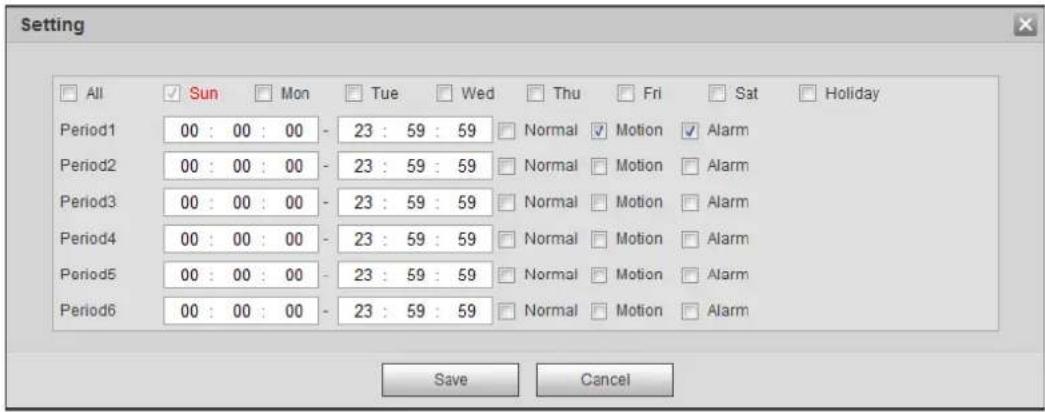 Dahua Technology IPC-HDW3541T-ZAS - Setting Snapshot Plan - 2