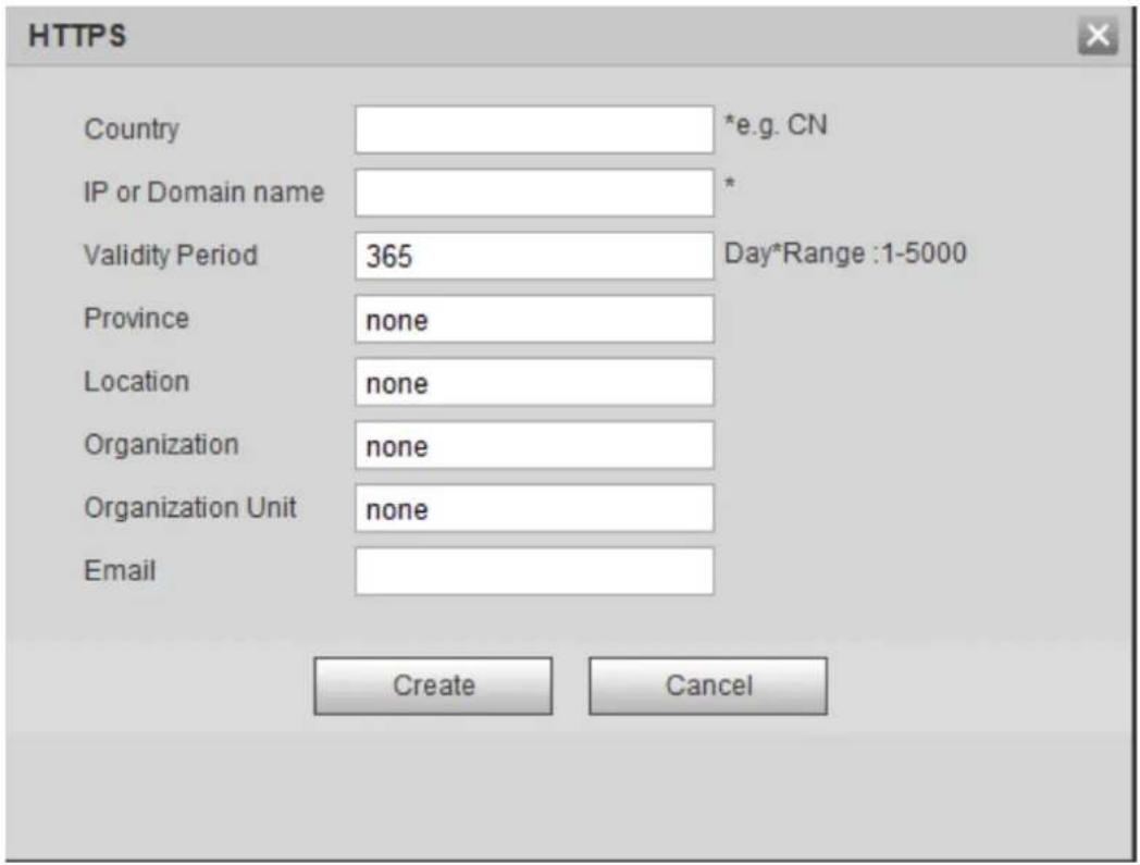 Dahua Technology IPC-HDW3541T-ZAS - 2) Click Create. - 1
