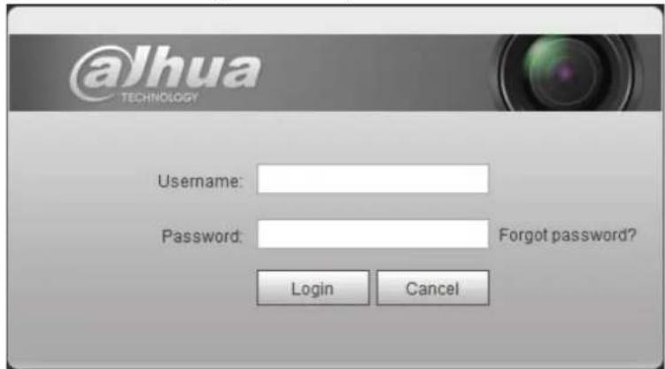 Dahua Technology IPC-HFW3841E-AS - Login - 2