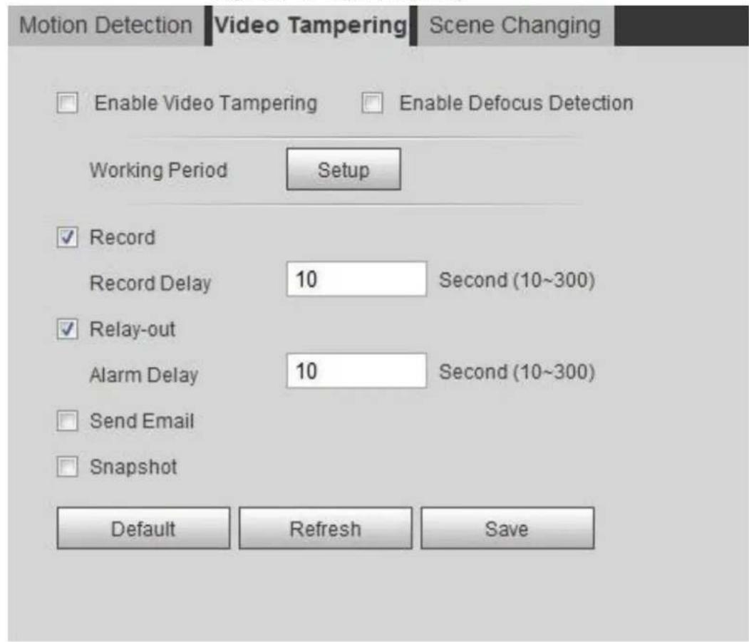 Dahua Technology IPC-HFW3841E-AS - Setting Video Tamper - 1