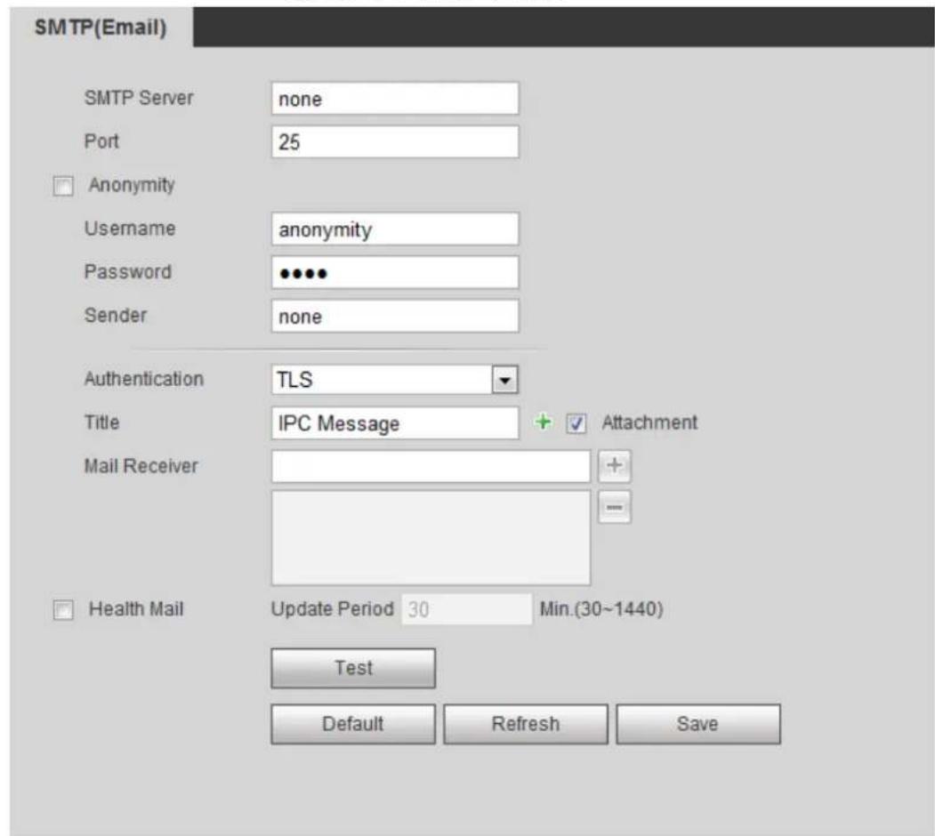 Dahua Technology IPC-HFW3841E-AS - SMTP (Email) - 1
