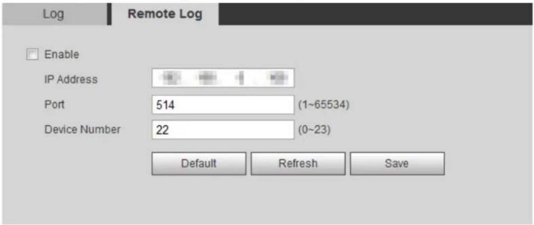 Dahua Technology IPC-HDBW3841E-AS - Remote Log - 1