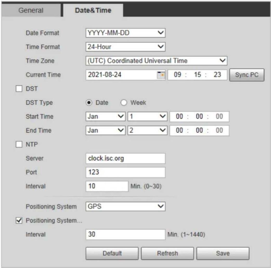 Dahua Technology IPC-HDBW3841E-AS - Date & Time - 1