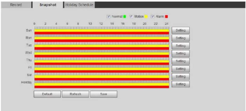 Dahua Technology IPC-HDBW3841E-AS - Setting Snapshot Plan - 1