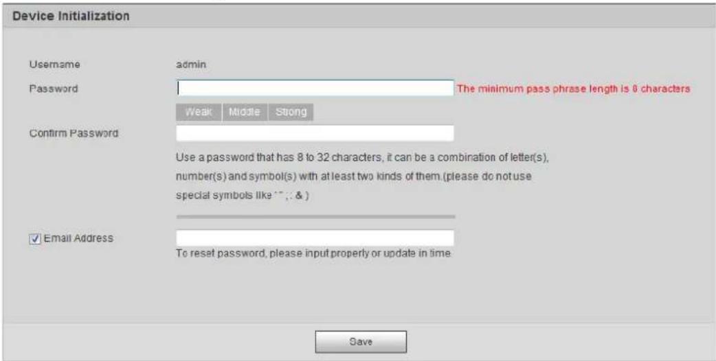 Dahua Technology IPC-HFW2531S-S-S2 - Device Initialization - 3