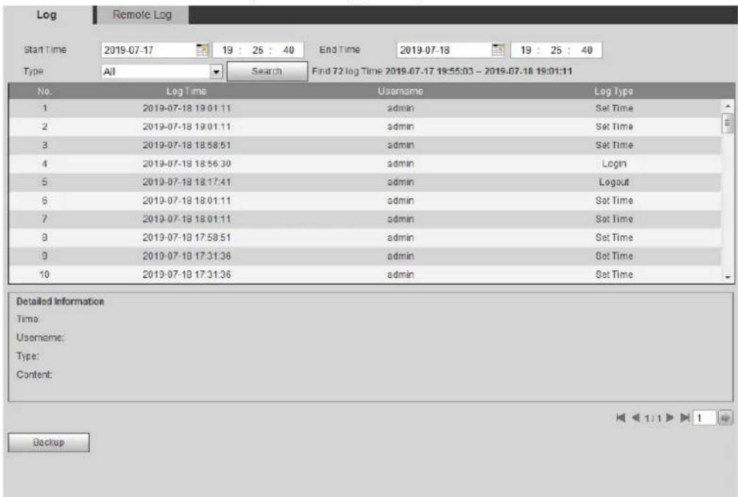 Dahua Technology IPC-HFW2531S-S-S2 - Log - 2
