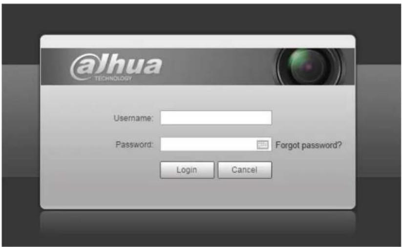 Dahua Technology PTZ1A225-HNR-XA - Device Login - 1