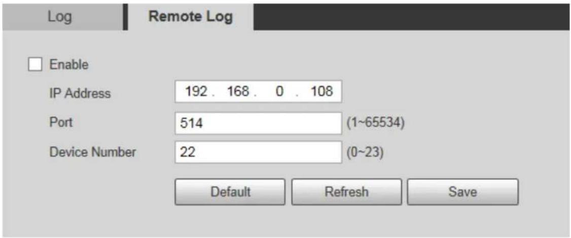 Dahua Technology PTZ1A225-HNR-XA - Remote Log - 1