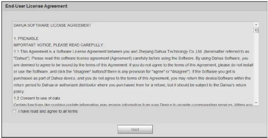 Dahua Technology PTZ1A225-HNR-XA - Device Initialization - 4