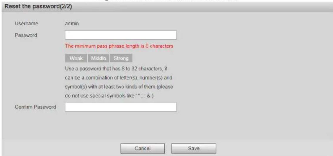Dahua Technology PTZ1A225-HNR-XA - Resetting Password - 6